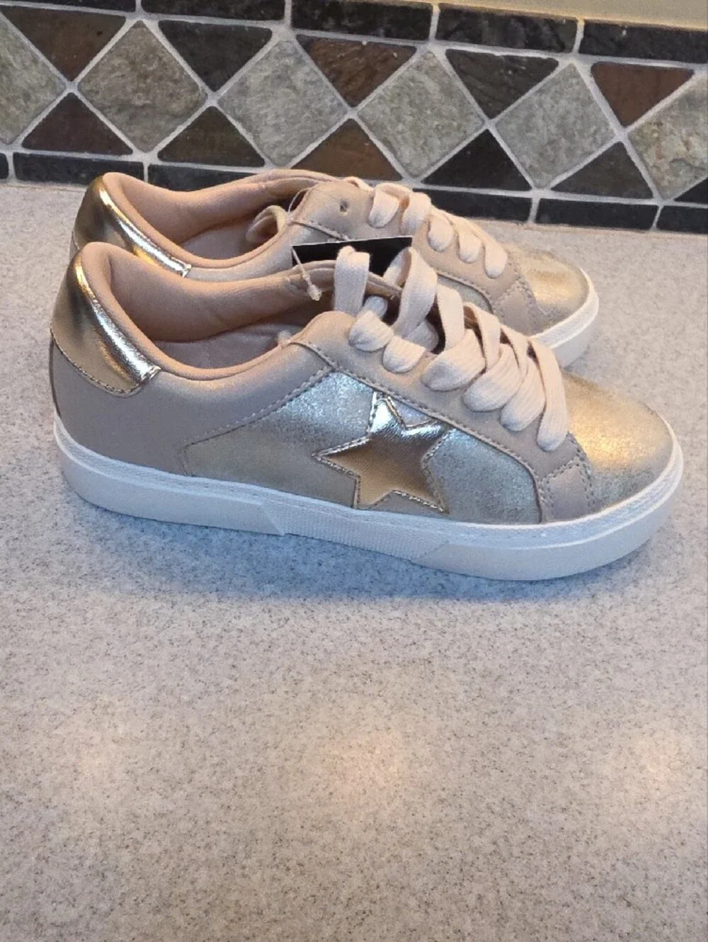 art class Metallic Rose Gold Kids Sneakers